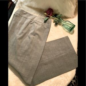 Jones New York - Gray wide leg dress slacks with front zipper. Sz 12p